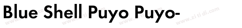 Blue Shell Puyo Puyo字体转换